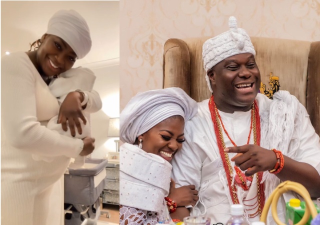 My New Born Son Is the Crown Prince in Both Direction – Ooni’s 4th Wife, Olori Ashley