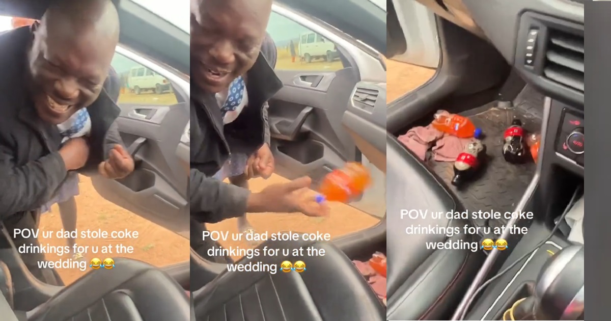 "Na everything you must post?" – Lady shares how her dad st0le drinks for her at a party (VIDEO)