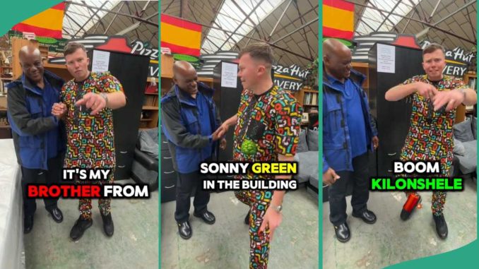 Nigerian Man Remembers White Man Who Helped Him When He First Landed in UK, Gives Him Fine Outfit