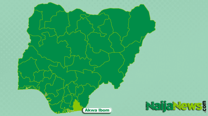 Map of Akwa Ibom State, Nigeria