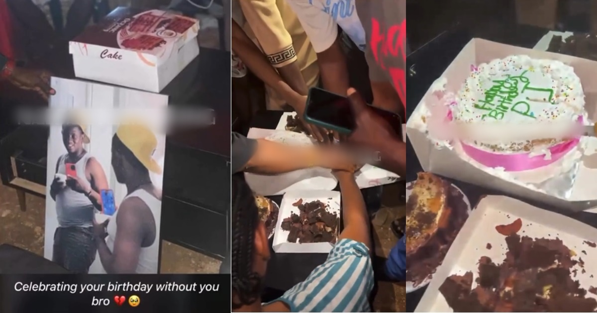 Online buzz as friends throw a birthday party for their late friend (VIDEO)