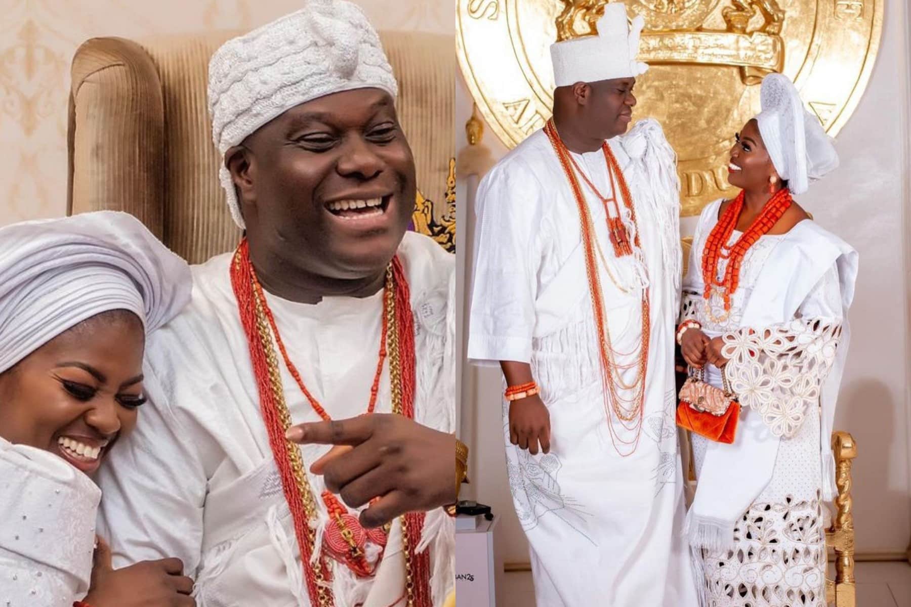 Ooni of Ife, fourth wife, Olori Folashade, welcome first child