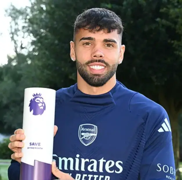 Raya Wins Premier League Save Of The Month Award