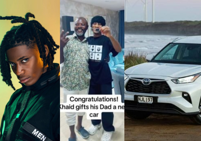 Singer Khaid surprises his dad with brand new Toyota car