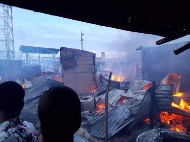 Traders Suffer Losses As Fire Guts GSM Village In Kogi