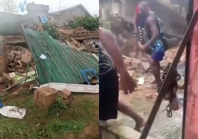 UNIBEN Students Trapped as One Storey Building Collapses During Heavy Rainfall