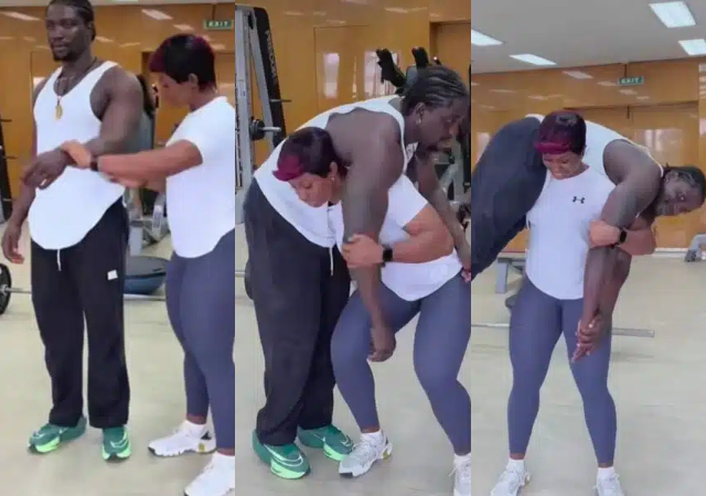 Video of female bodybuilder lifting Verydarkman goes viral online