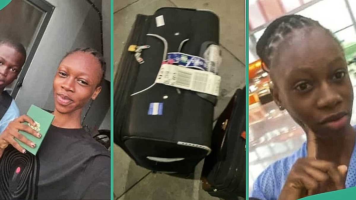 Viral Video Shows Nigerian Siblings Packing their Bags and Relocating to US, People React to Clip