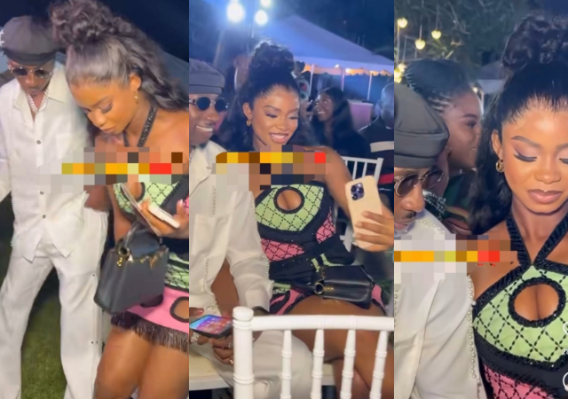 "Where is your ring" – Fans react over new video of Priscilla and her lover, Jux