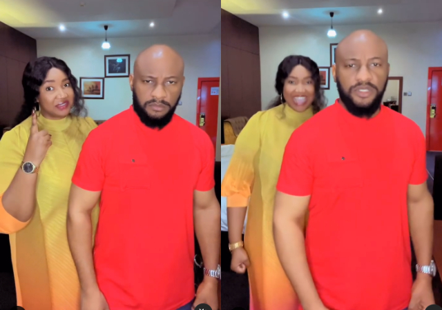 Yul Edochie and Judy show playful side as they sing and dance to Igbo rhymes