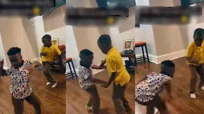 "Two old men tr@pped in these cuties" – Little boys raised by grandparents show off 90's dance moves (WATCH)