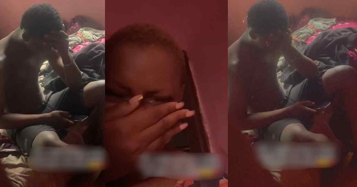 "He wasn’t even around when she took her last breath" – Emotional moment as a man moúrns his mom in her room while watching her videos (VIDEO)