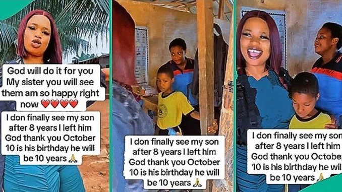 After 8 Years, Nigerian Mum Comes Back for Son She Left Behind While Hustling, Video Trends