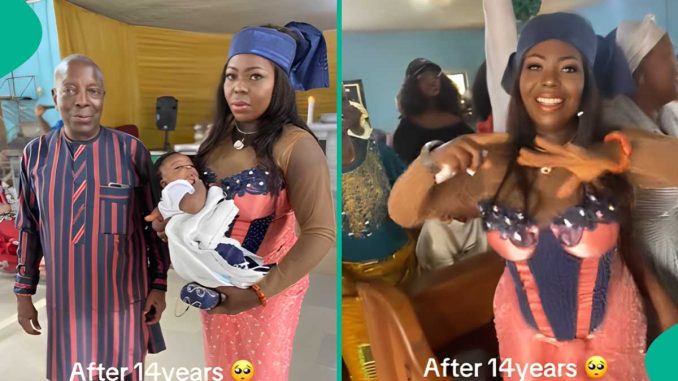 Nigerian Couple Welcomes Child After 14 Years of Waiting, Wife Dances In Viral Video