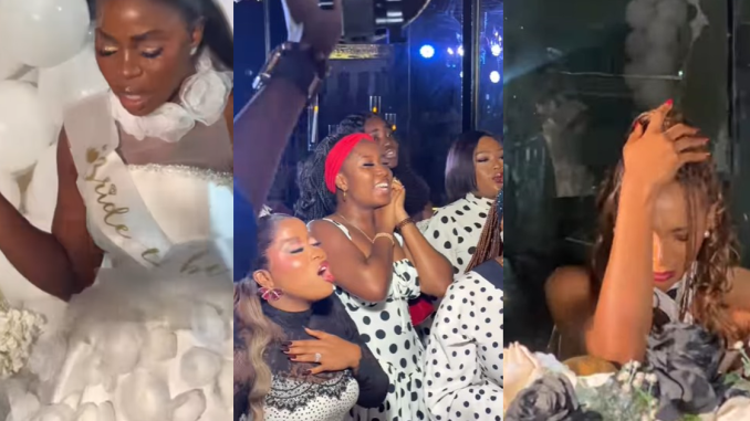 "I couldn’t have endǝd it without this" – Moment fashion designer, Prudent Gabriel's bridal shower turned into a worship session (VIDEO)