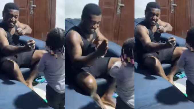 Nigerian father teaches his daughter self-defense after returning home with injùry (WATCH)