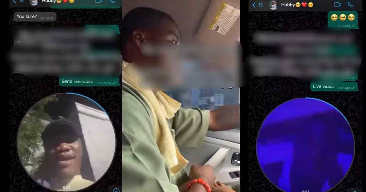 "Una get serious trust issues" – Worried lady shares video of her boyfriend reassuring her about not che@ting while out with friends (WATCH)