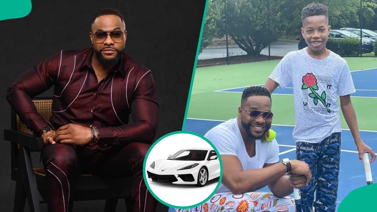 Father of the Year: Bolanle Ninalowo Gifts His Son Corvette on 18th Birthday, People Turn to Prayer