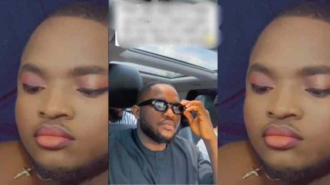 "Anything for my baby" – Man turns model to highlight girlfriend's makeup skills (VIDEO)