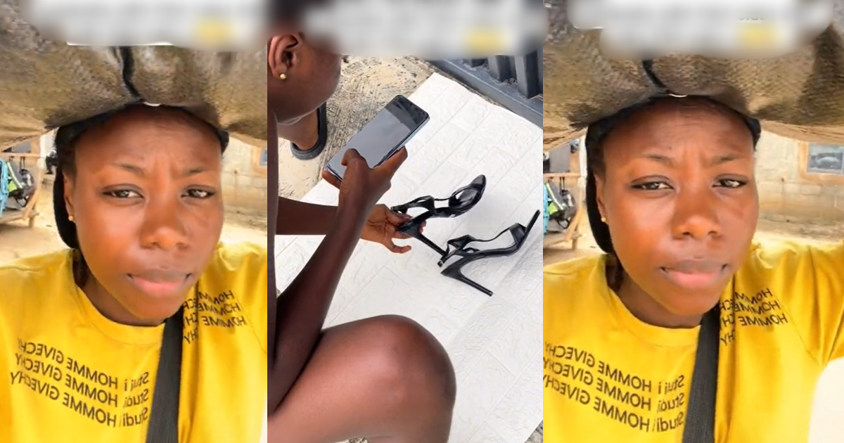 "Scholar don Dey do alabaru now" – First Class Graduate L@ments As She Becomes A Shoe Vendor (VIDEO)