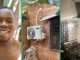 Nigerian Man Living in Uncompleted Building Furnishes His Room With AC, Displays Fine Interior