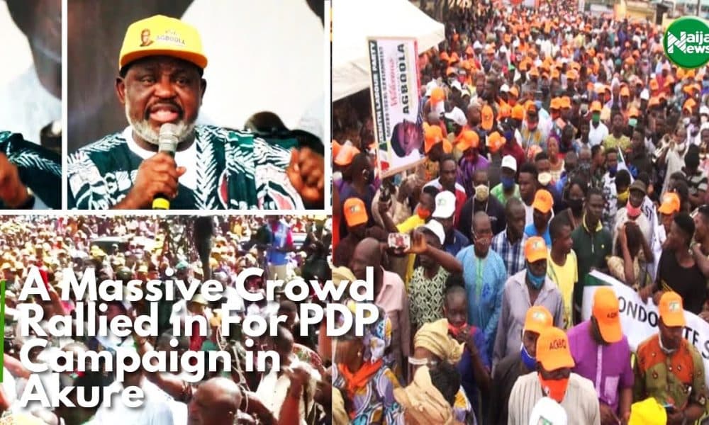 Massive Crowd Storm PDP Campaign Rally In Ondo