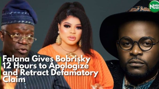 Falana Gives Bobrisky 12 Hours To Apologise, Retract Defamatory Claim