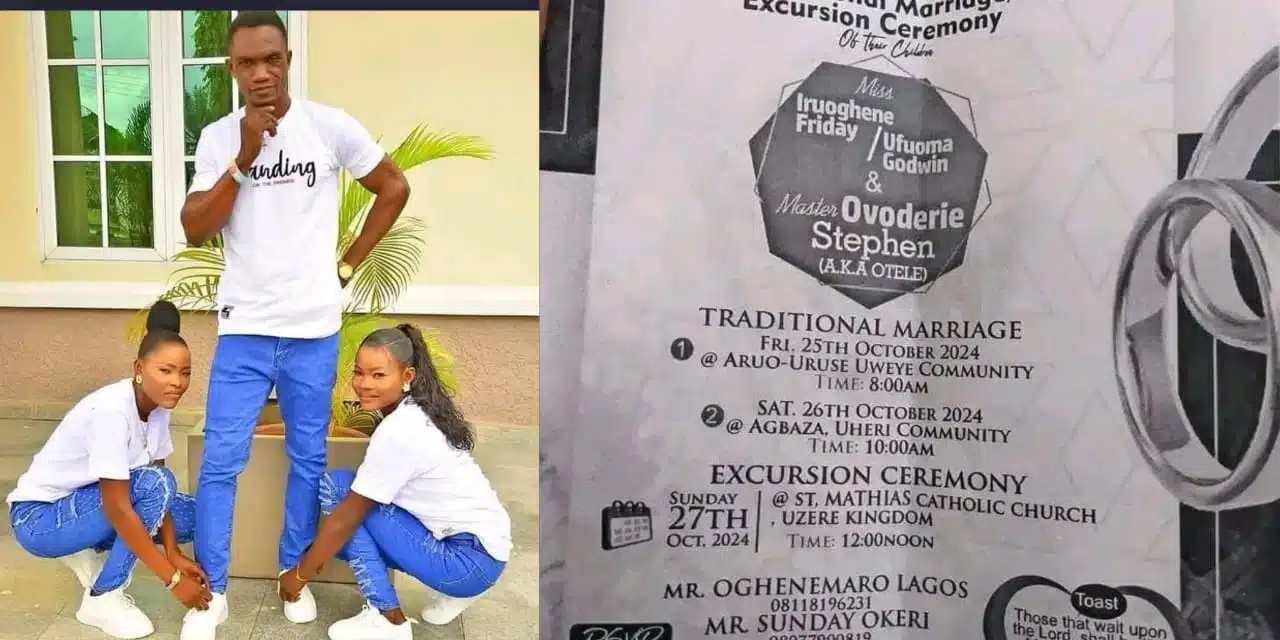 Man set to marry two women in traditional wedding on same day