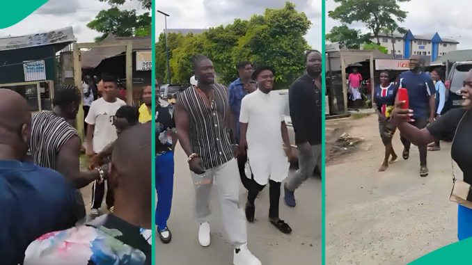 Verydarkman mobbed by fans as he visits Port Harcourt for the first time, video emerges