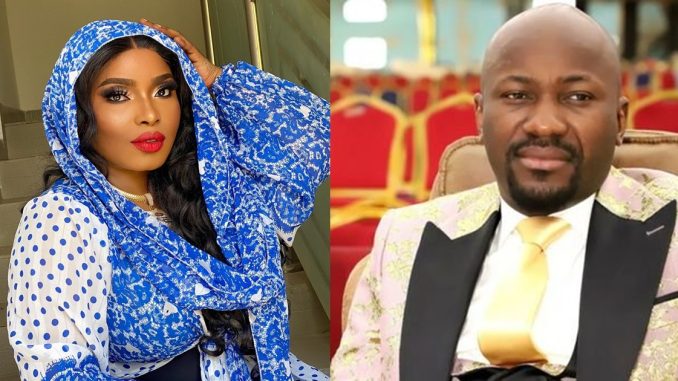 "I admit that I made false allegations against you" – Actress Halima Abubakar publicly apologizes to Apostle Johnson Suleman (IMAGE)