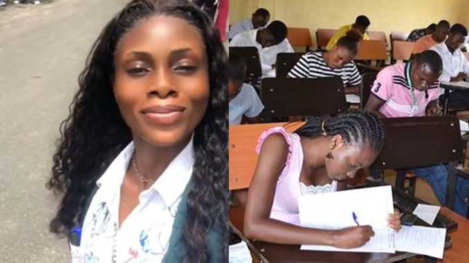 "my spirit have been troubled even up till now" – Lady seeks forgiveness following her conversation with a friend in the exam hall (WATCH)