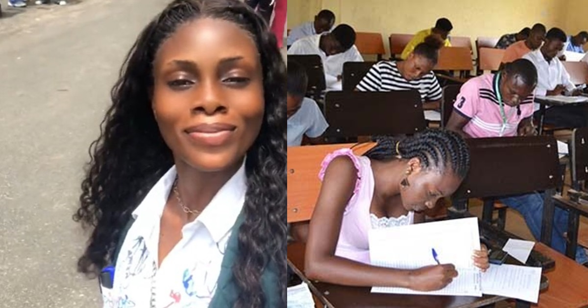 "my spirit have been troubled even up till now" – Lady seeks forgiveness following her conversation with a friend in the exam hall (WATCH)