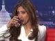 Watch the mortifying moment BBC News presenter is caught downing a drink and pulling faces at camera in major blunder