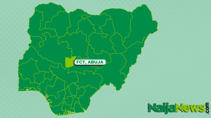 Map of Federal Capital Territory, Abuja, Nigeria