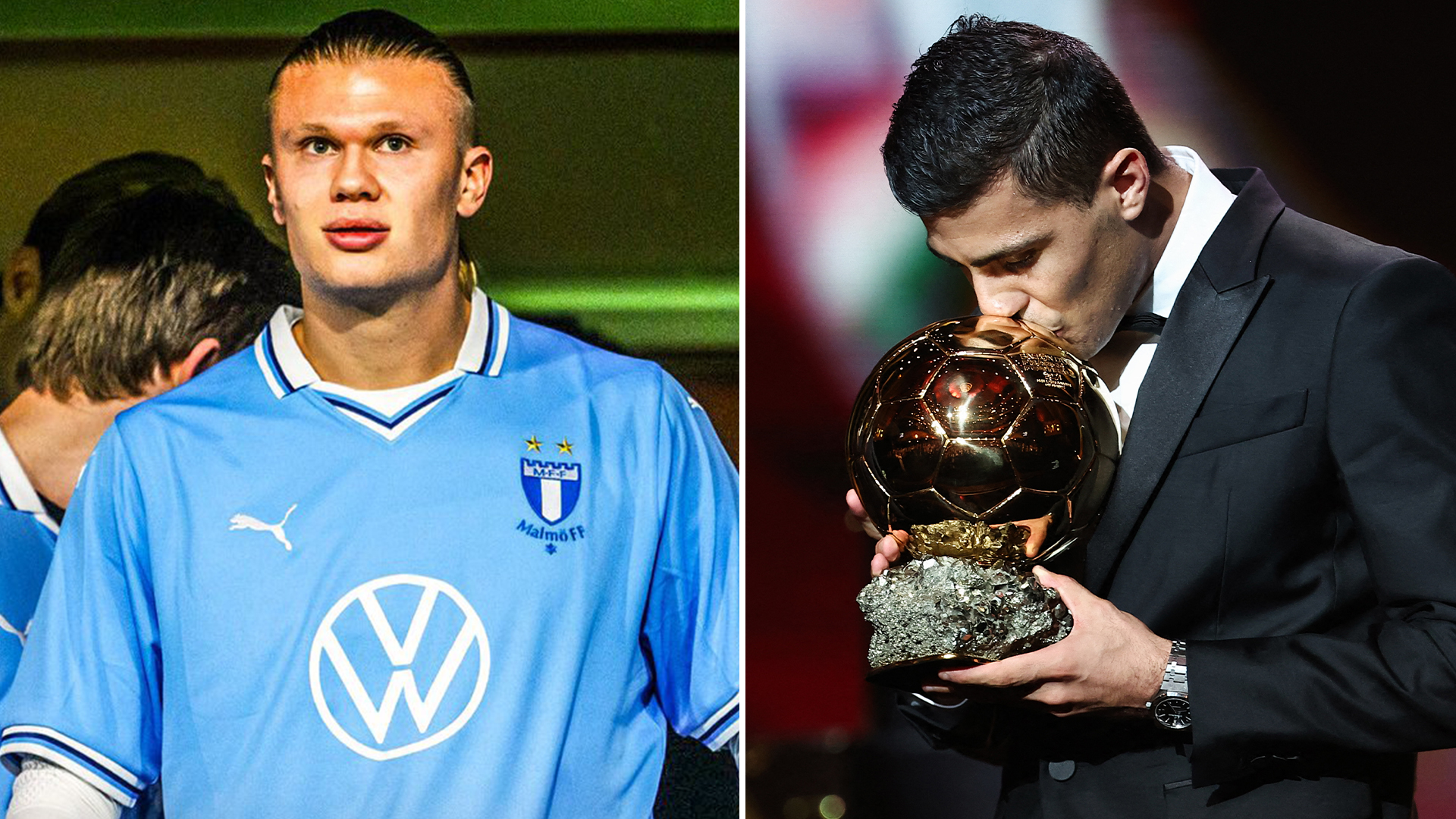 Erling Haaland skips Ballon d'Or ceremony to watch Europa League minnows as team-mate Rodri wins famous trophy