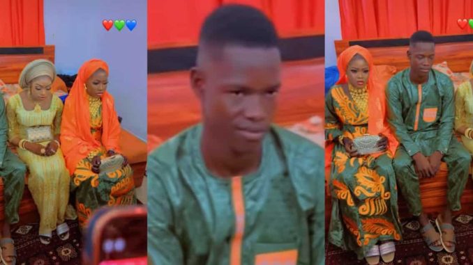 Young man goes viral after allegedly marrying three wives on the same day