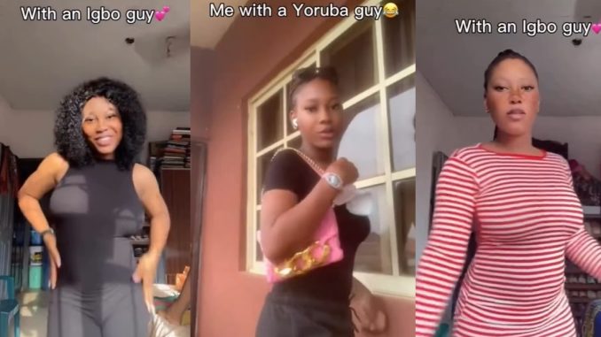 Lady compares her physical appearance while dating a Yoruba man versus an Igbo man (WATCH)