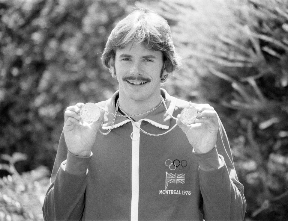 Wilkie with his gold and silver medals