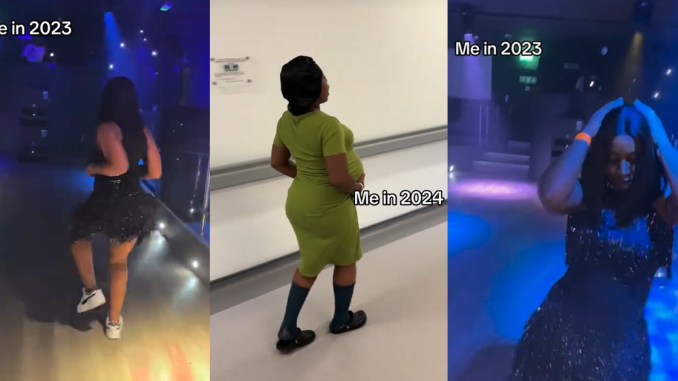 "Same dance, different location" – Nigerian woman share jaw-dropping 1-year journey from club night to labour room (WATCH)