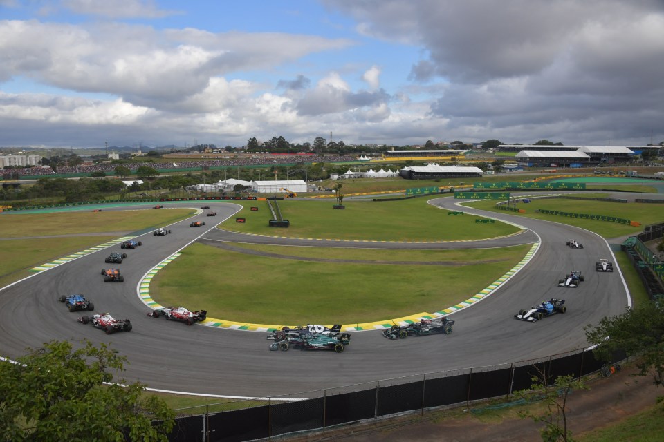 The entire Interlagos race track has been resurfaced