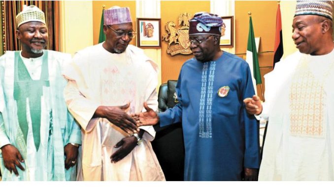 Tinubu Meets Three Top Northern Senators In Aso Rock (Photos)