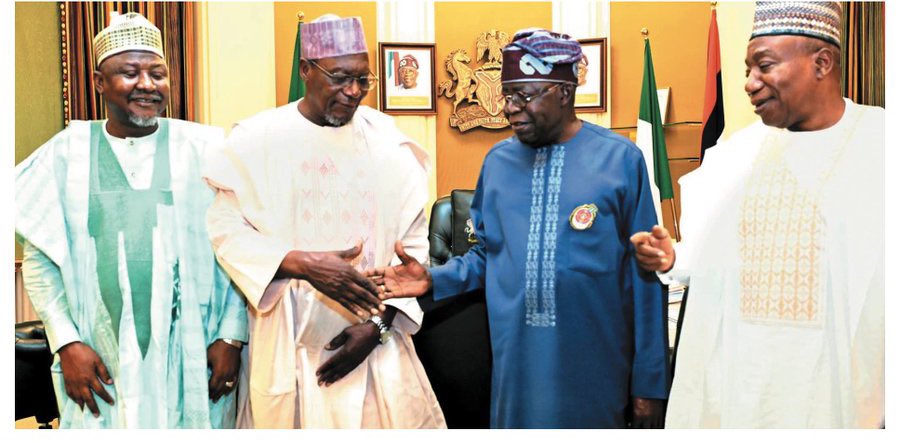 Tinubu Meets Three Top Northern Senators In Aso Rock (Photos)