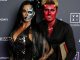 Katie Price stuns in plunging bodysuit as she and JJ Slater step out for Halloween party after split rumours