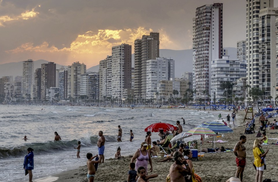 While beaches like this in Benidorm, Spain can seem harmless, they are many hazards that could lead to an insurance claim