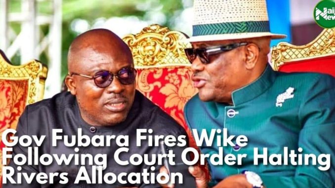 Watch As Fubara Fire Wike After Court Order Halting Rivers Allocations