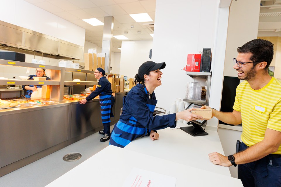 The restaurant opened to customers for the first time yesterday