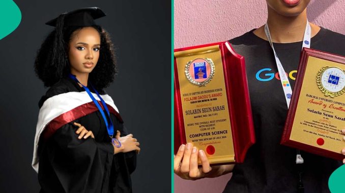 19-Year-Old Lady Graduates from Babcock University With First Class, Bags Many Awards