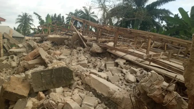 2-storey building collapses in Umuahia