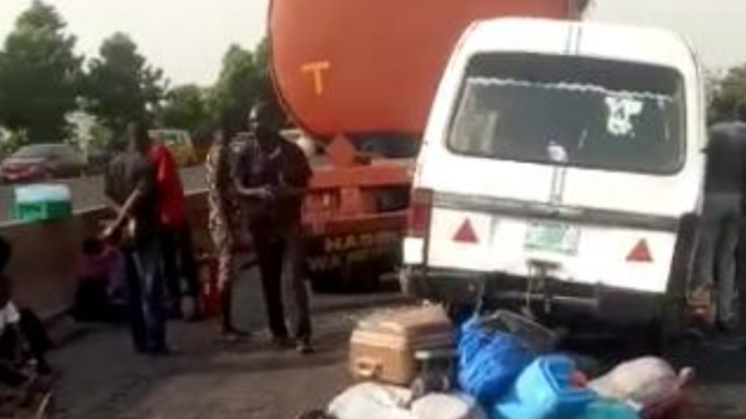 12 accident victims trapped under petrol tanker rescued in Lagos