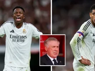 Ancelotti: Bellingham, Vinicius Are On Good Terms